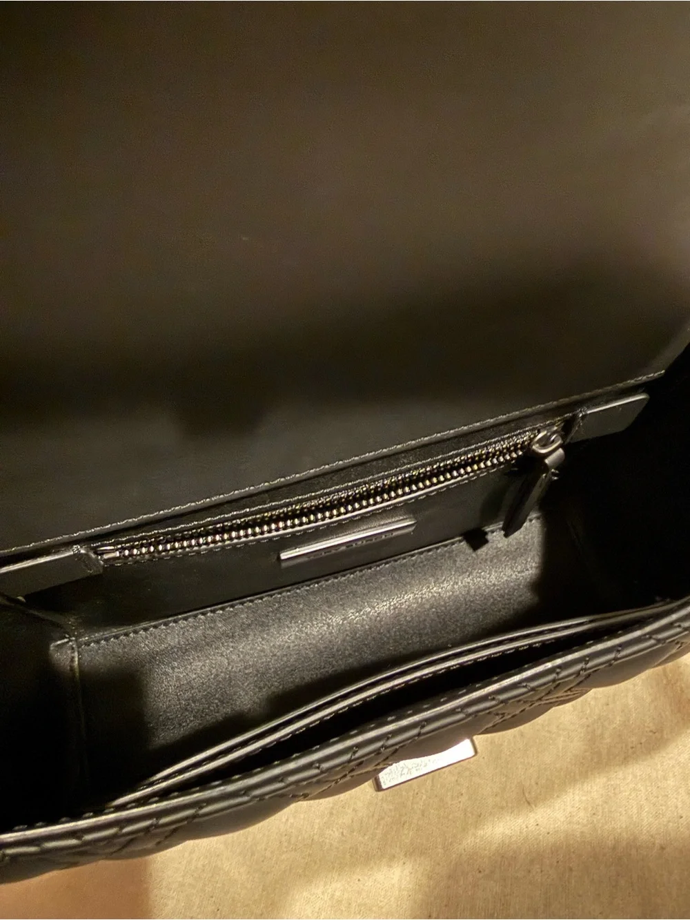 Tory Burch Black Quilted Shoulder Bag with Tassel